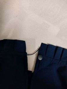 Unique Navy blue Dress With Net Overlay