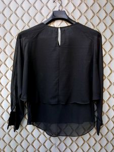 New With Tag Korean Double Black Blouson