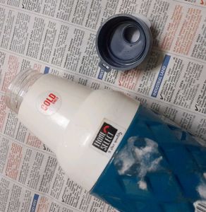 Blue Geometric Water Bottle