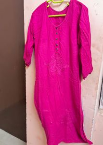 Pink Kurta For Daily Wear