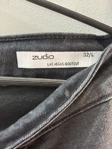 Vintage Style Bootcut Jeans - Grey