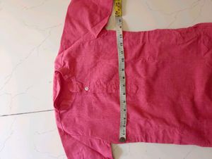 Pink Cotton Kurta kids