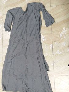 Gray Embellished Maxi Dress