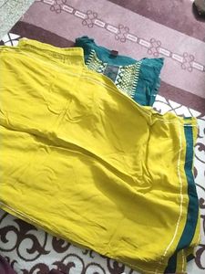 Used Kurti Palazzo Set With Dupata