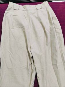 Nude Coloured Straight Pants
