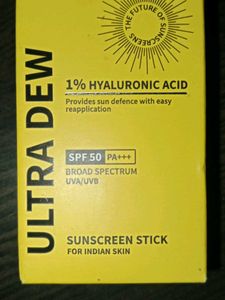 Dermdoc Sunscreen With 1%hyaluronic Acid Ultra Dew