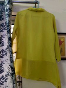WOMEN'S Elegant Yellow Tunic Top