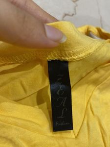 Yellow Rose Patch Top