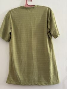 Olive Green Striped Tee