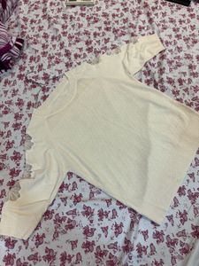 M/L size top Elegant Knit Sweater