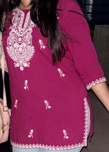 Elegant Embroidered Kurta Top