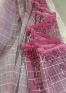 Elegant Checked Saree