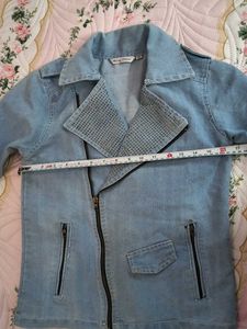 miss chase...new WOT..Denim Moto Jacket