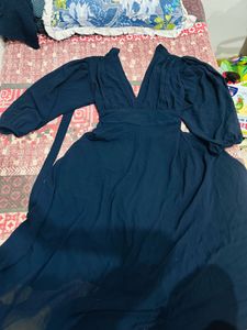 Elegant Navy Maxi Dress