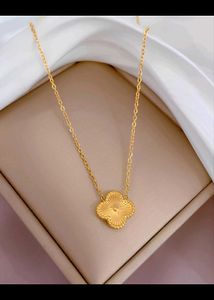 Gold clover Anti Tarnish Necklace