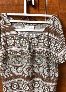 Paisley Print Top