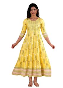Sale! Brand New Anarkali Kurti- Yellow Colour