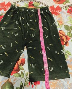 Olive Graphic Print Shorts