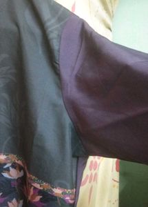 Floral Print Crepe Kurti