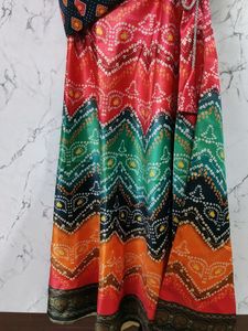 Multi colored Lehenga Choli Duppatta Set (6-8yrs)