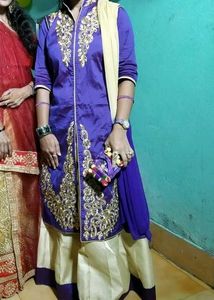 Purple Colour Party Wear Gown