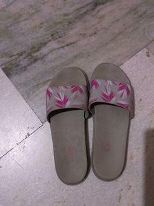 Floral Print Slippers