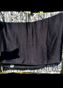 black Satin silk saree