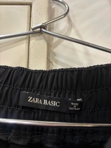 Wide Leg Cropped Black Pants
