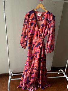 FREEBIRD Belia Wrap Floral Pink Dress