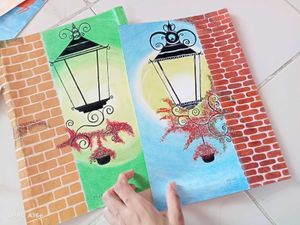 2 Lamps Original Artwork