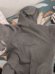 Gray Zip-Up Hoodie
