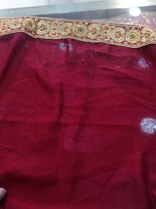 Elegant Maroon Saree