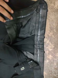 Black Straight Fit Korean Trouser