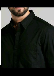 Plain Black Formal Shirt