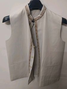 Elegant Cream Men&#39;s Ethnic Italian 3 Piece Suit