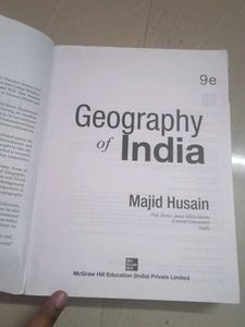 UPSC book Geography of India by Majid Husain