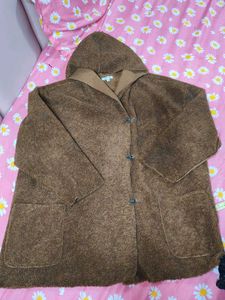 Brown Hooded Coat