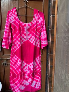 Dye And The Printed Georgette Kurti