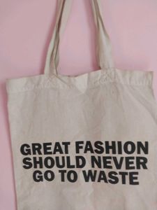 Tote Bag with Slogan