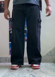 Stylish Baggy Black Cargo Pants