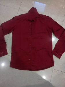 Stylish Maroon Formal Shirt – European Fit