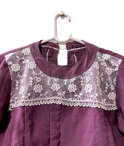 Purple Lace Top