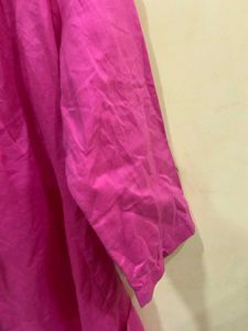 Pink Open Front Blazer