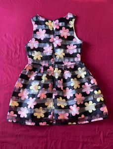 Floral Printed Cute Sleeveless Mini Dress