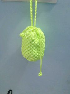 Knitted Drawstring Potli