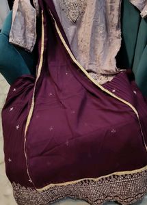 Elegant Purple Embroidered Lehenga Choli