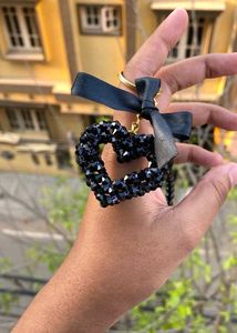 Black Beauty Beads Bag Charm