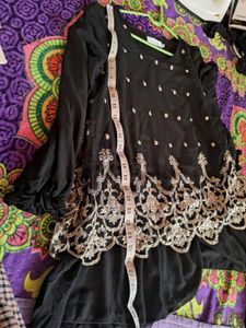 Elegant Black Embellished Dress