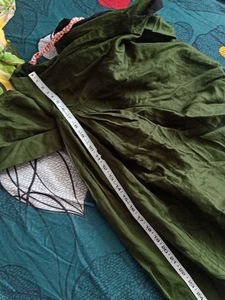 Green Embroidered Kurta