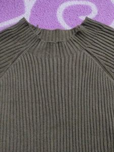 Ribbed Knit Long Sleeve Top